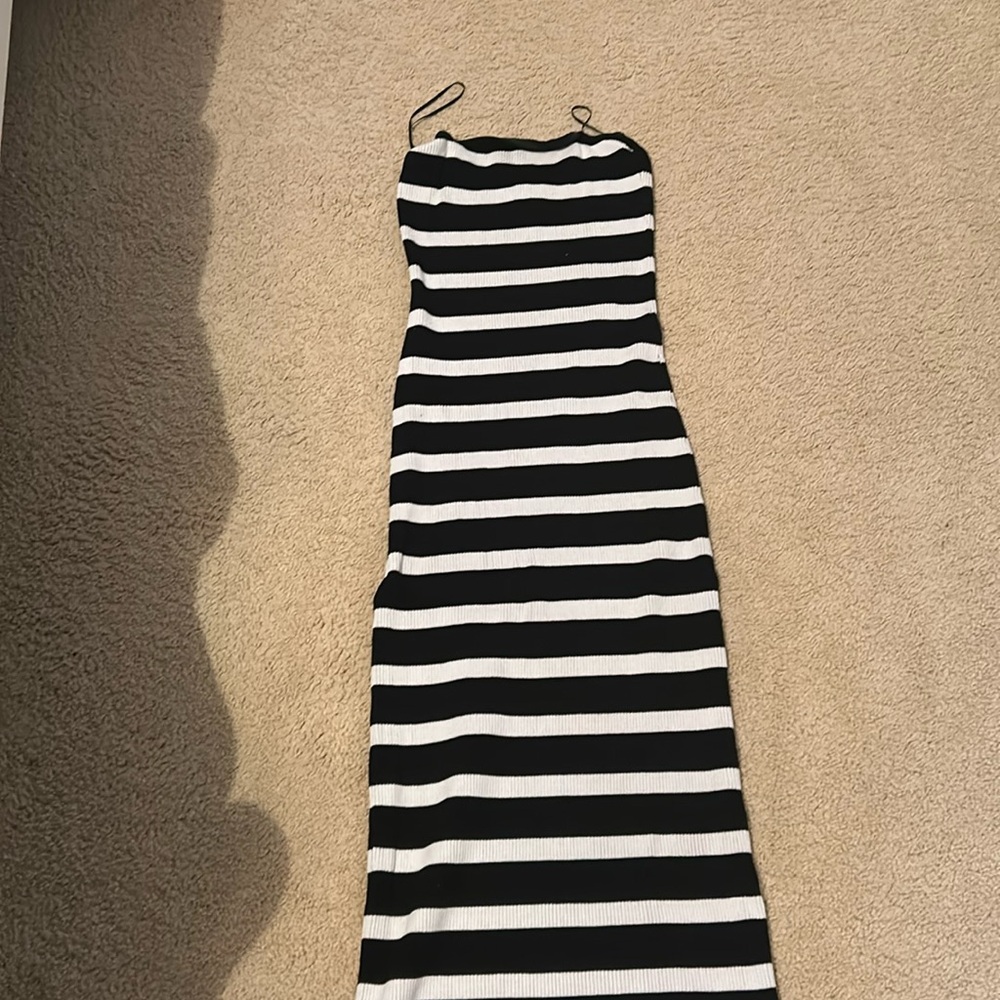 H&M strapless maxi body on dress